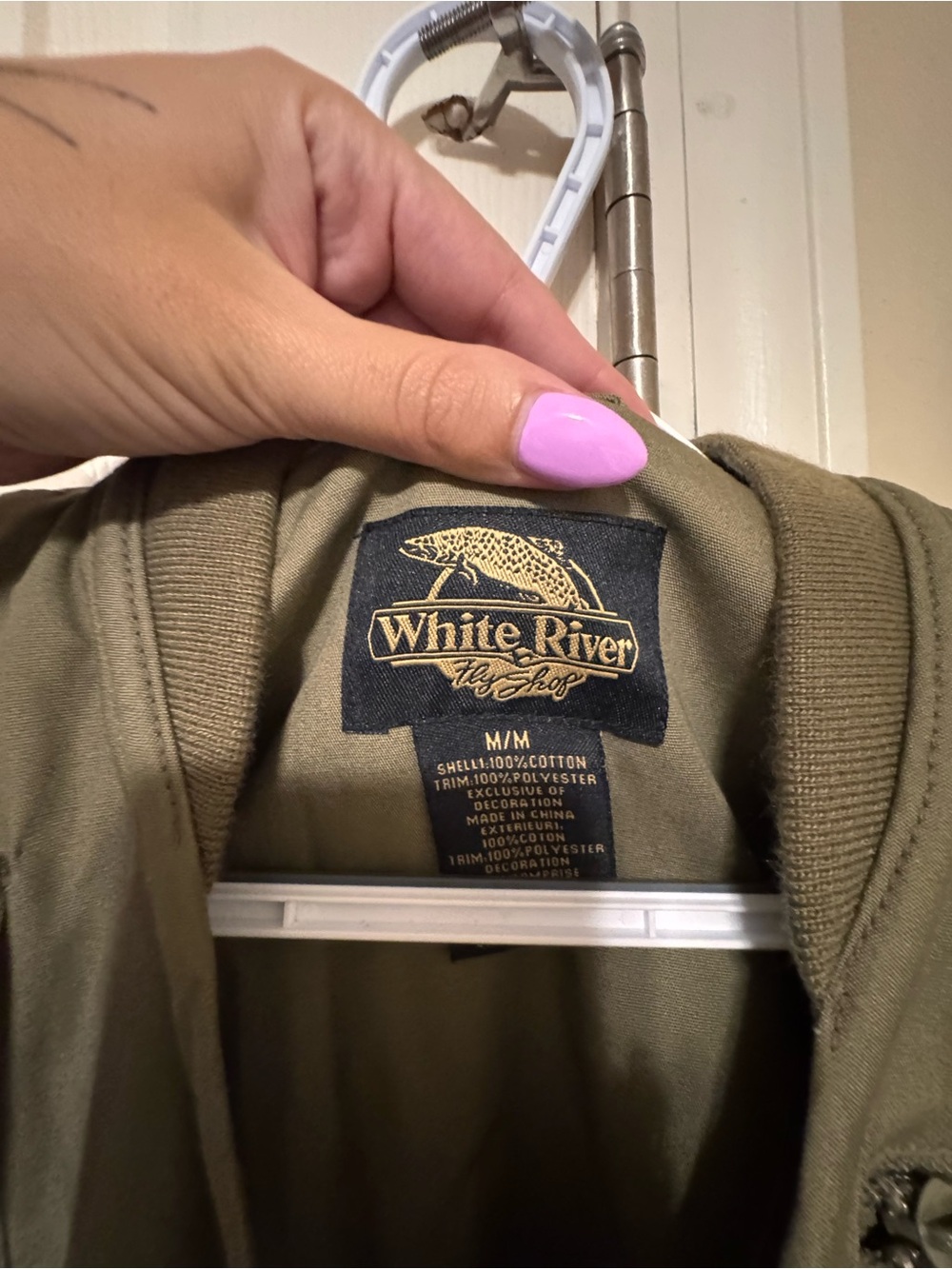 Men's Utility Fishing Vest - Olive - Picture 4 of 4